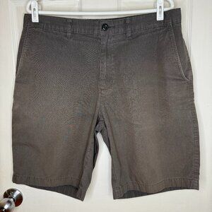 Patagonia Organic Cotton Flat Front Canvas Shorts Gray Size 34